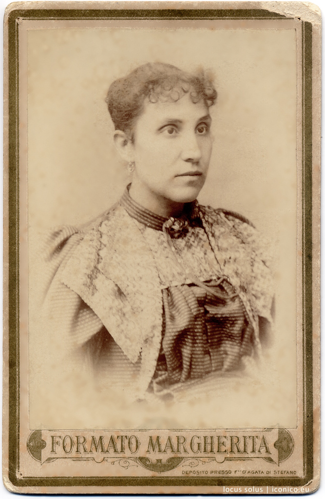 Nedda Alonzo. Formato Margherita, 1895