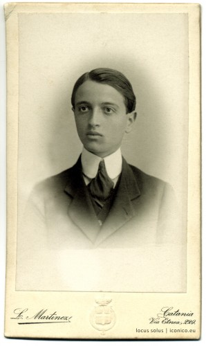 Domenico Nicosia. Foto Martinez, 1908