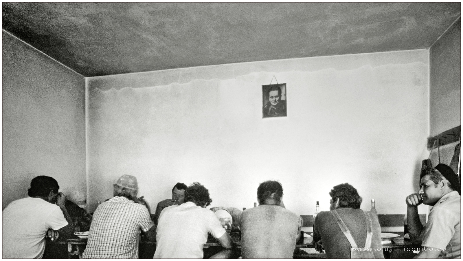 Brazza, operai in pausa pranzo, 1986